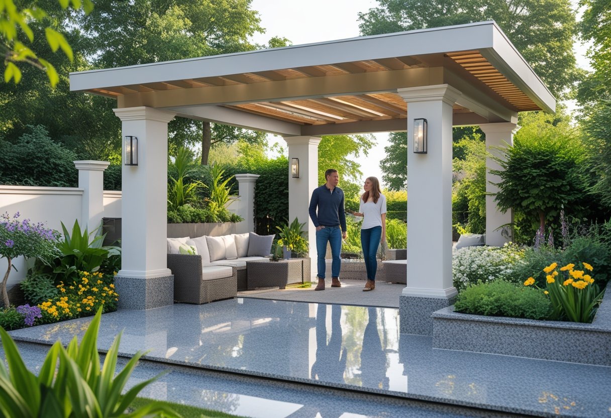 Sådan skaber du et smukt udendorsomrade med nyt tag og granit til din have